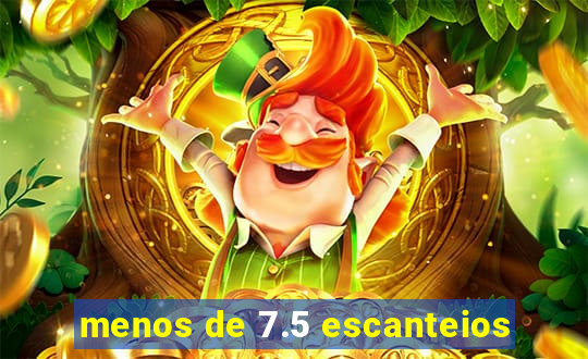 menos de 7.5 escanteios